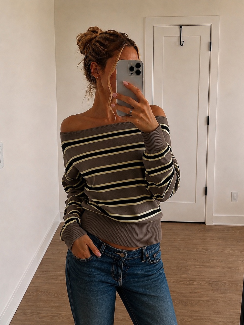 Motel Rocks Jalira Asymmetric Cinch Jumper